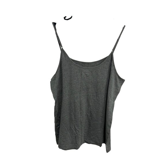 NWT Time And Tru Womens Grey Adjustable Spaghetti Strap Camisole Top SZ XXXLarge - Picture 2 of 9
